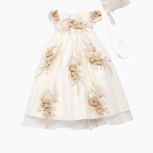Macis Design Baby Girl's Floral-Embellished Dress
